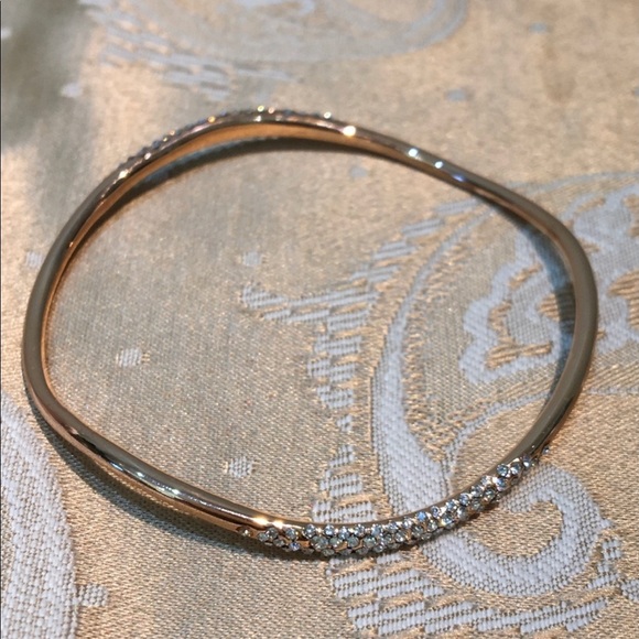 Alexis Bittar rose gold plated crystal wavy bracelet. Never Worn - Picture 5 of 5